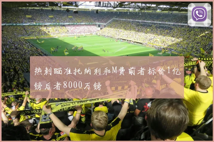 热刺瞄准托纳利和M费前者标价1亿镑后者8000万镑